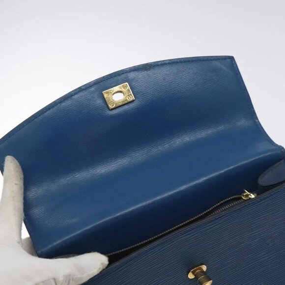 LOUIS VUITTON Epi Malesherbes Hand Bag Blue - Picture 5 of 16